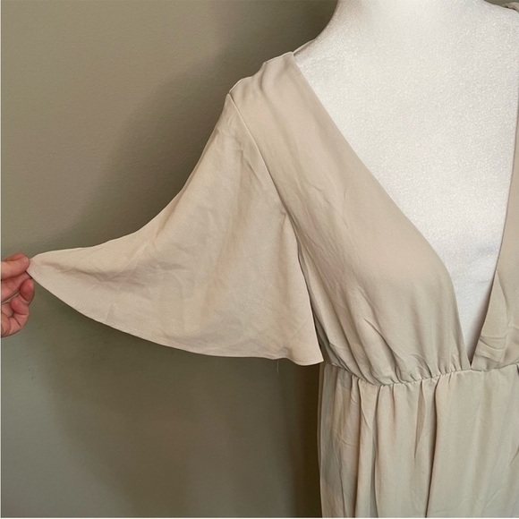 Show Me Your Mumu Faye Flutter Maxi Dress in Show Me The Ring Crisp Medium NWT - Picture 8 of 15